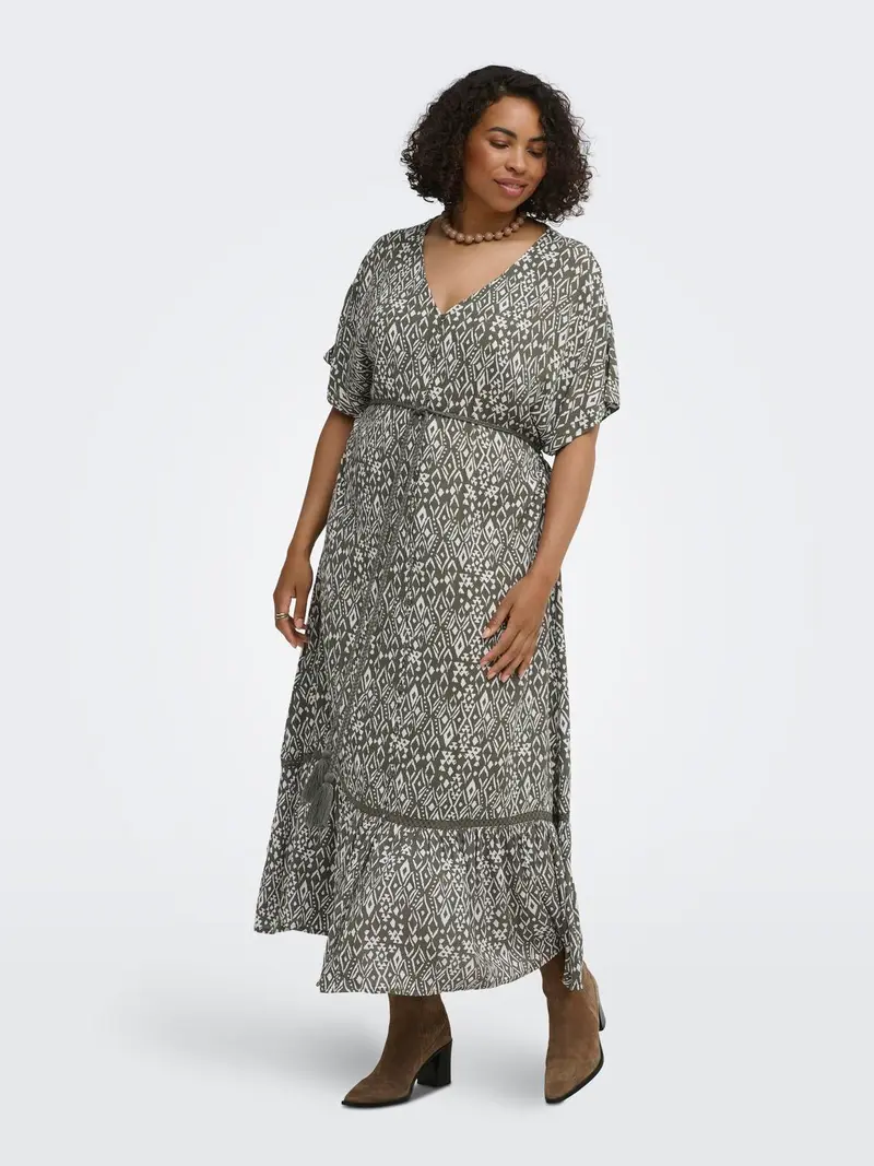 CARVIWI S/S MAXI DRESS AOP