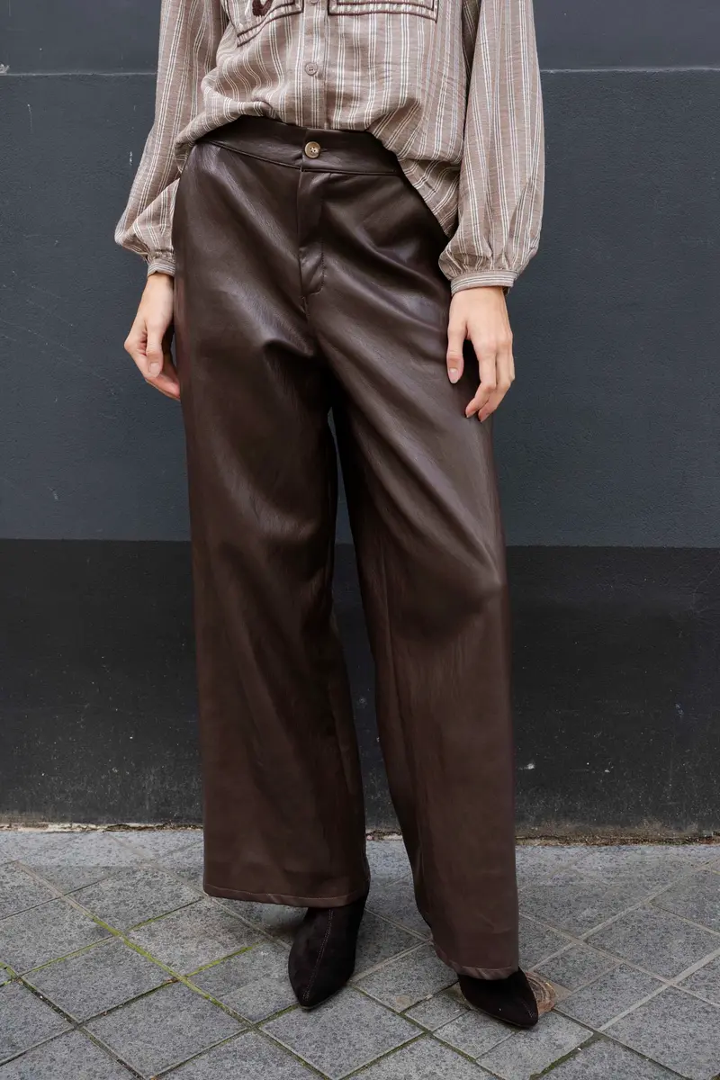 Cayetana Leather Broek