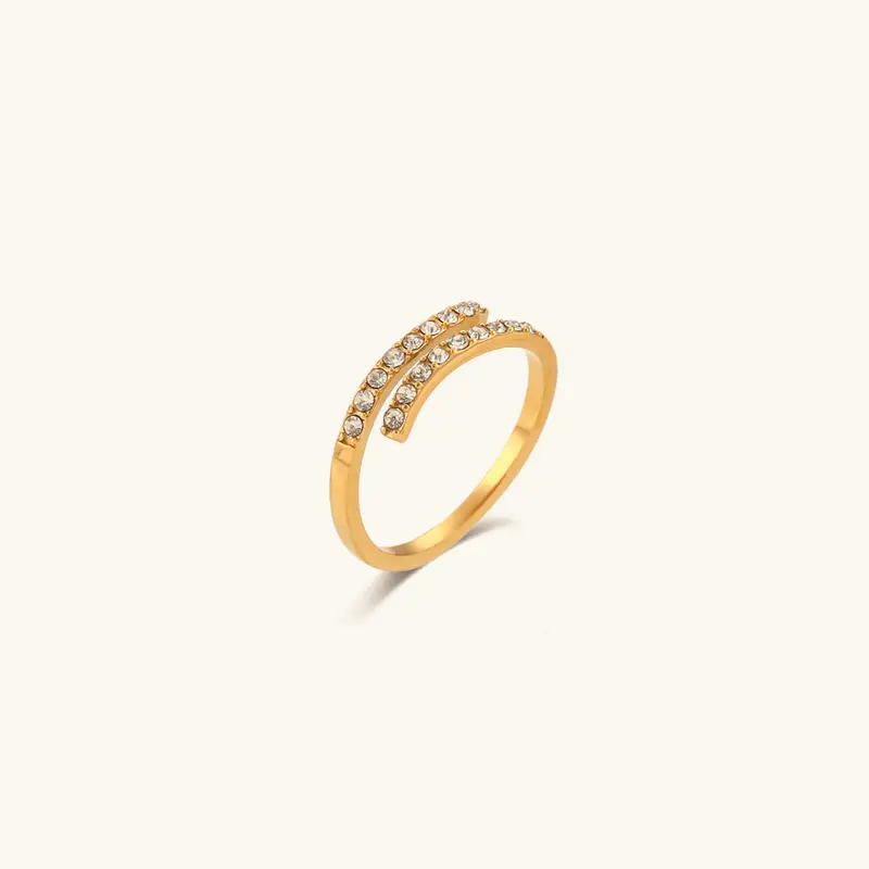 Celestine Öppen Ring i Guld