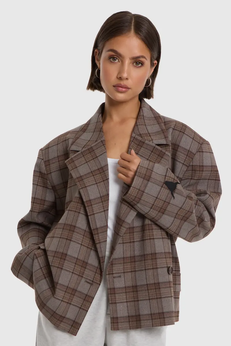 Check blazer