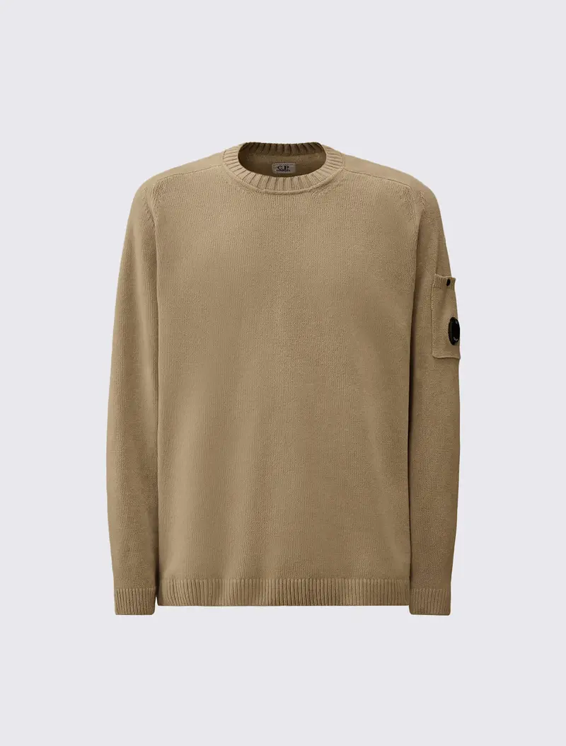 Chenille Crewneck Lens Sweater