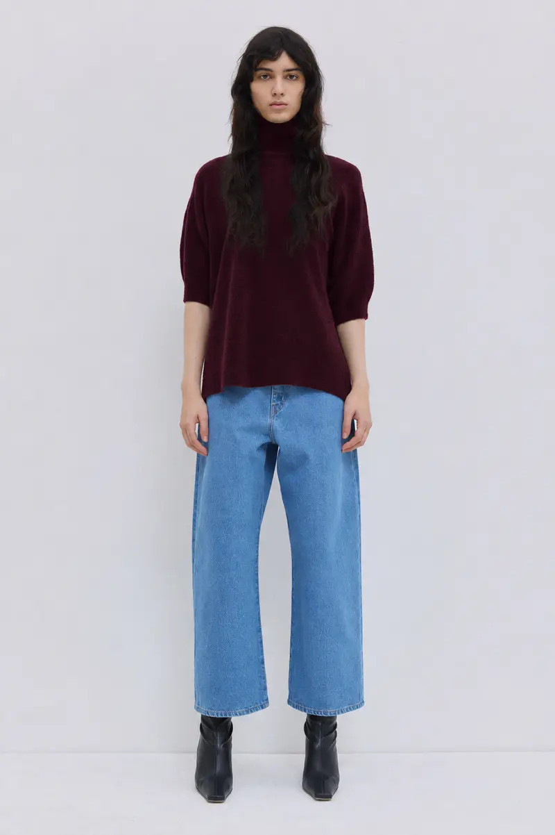 Christian Wijnants | Kaluhu Shortsleeve Turtleneck Garnet