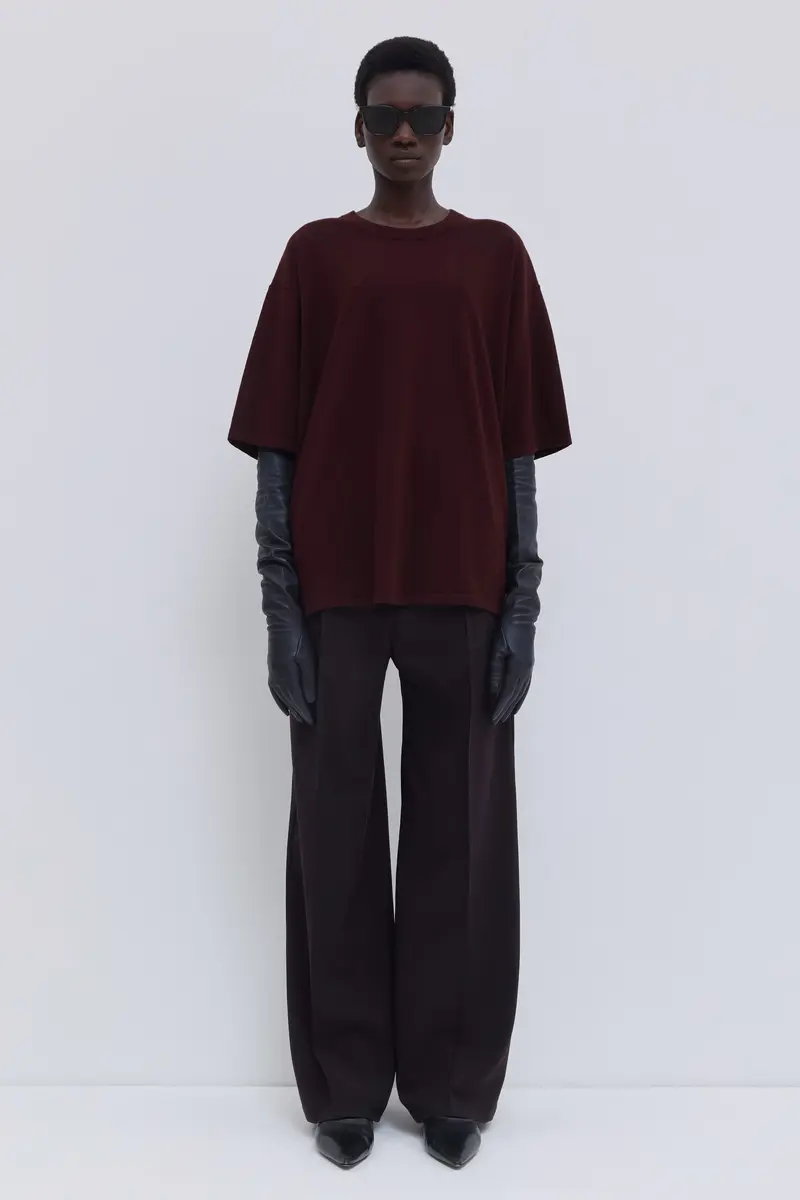 Christian Wijnants | Kenzen Jersey Knit T-shirt Plum