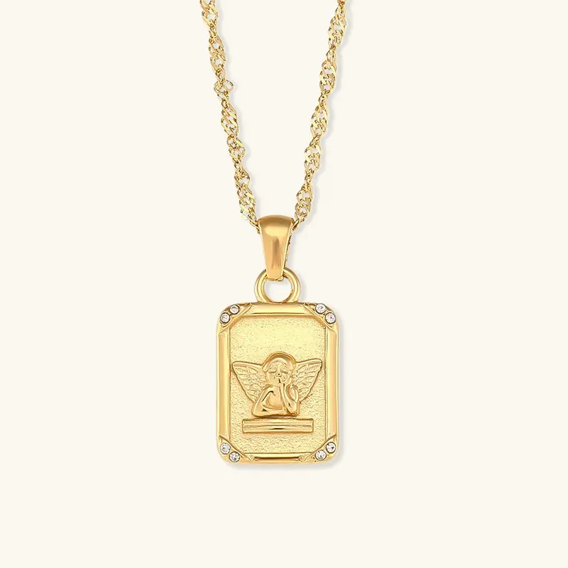 Cleo Änglahalsband i Guld