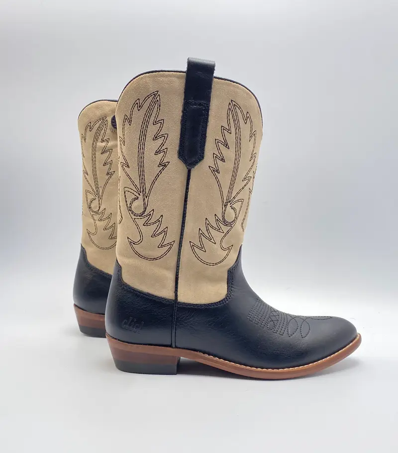 Clic! Cowboylaars 20200 black/ white