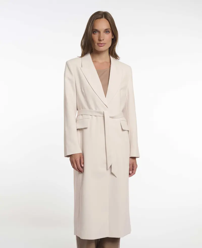 Coat tailored with strap Luana.7002621 Birch