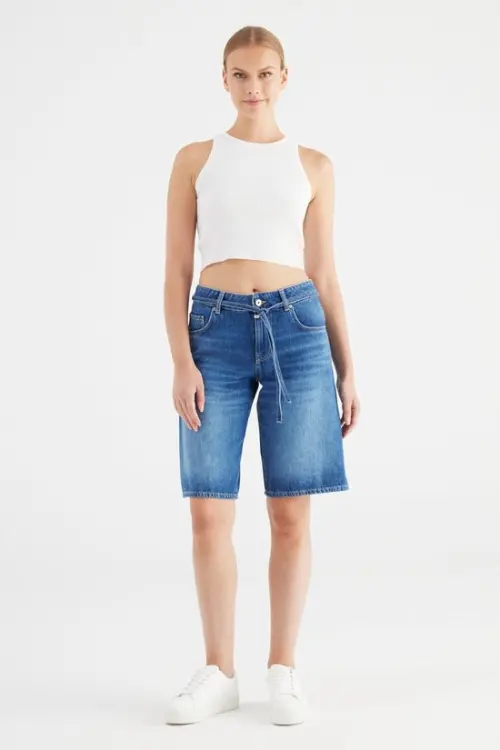 COJ denim bermuda harper medium blue