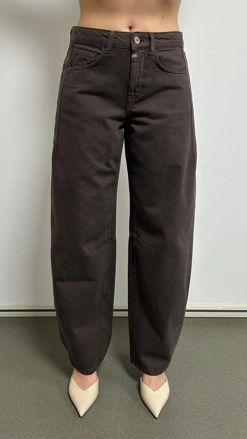 COJ denim clara broek bruin