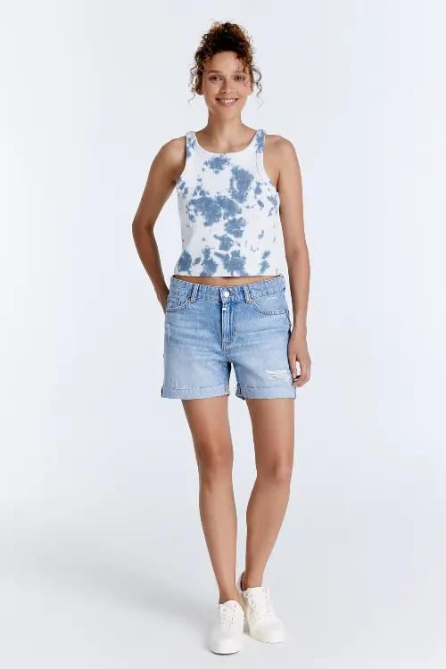 COJ denim korte broek tracy lichtblauw