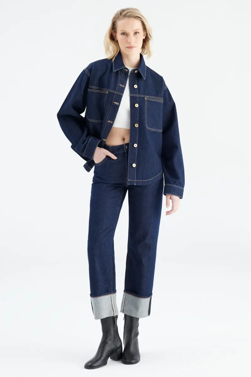 COJ denim long sleeve jacket raw