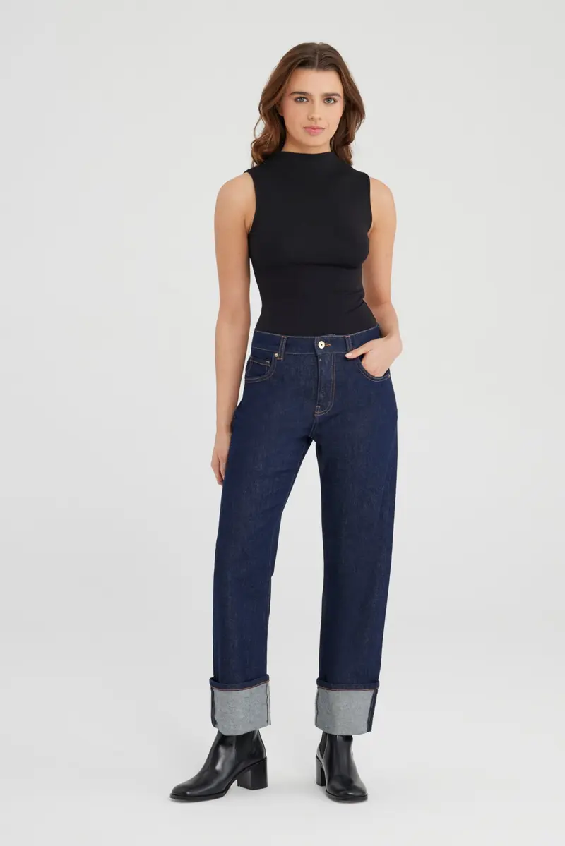 COJ denim ruby raw donkerblauw