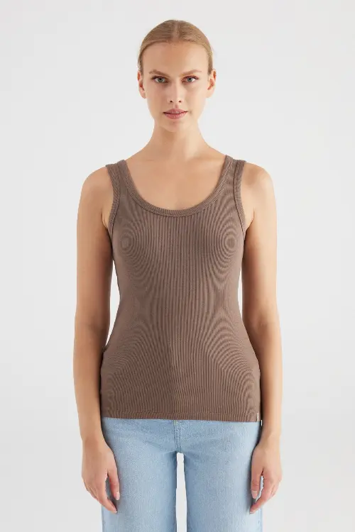 COJ top olivia taupe