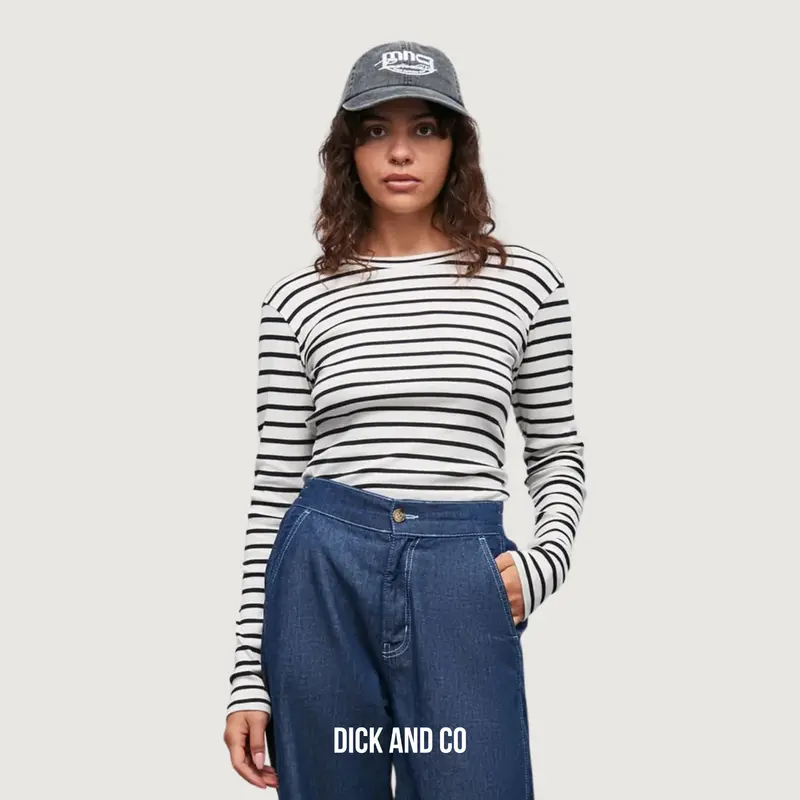 Cotton Stripe Tuba trui
