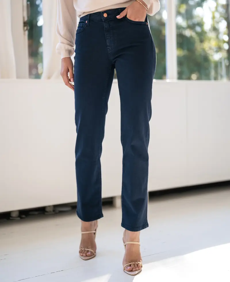 Cropped jeans LE GUY Donkerblauw