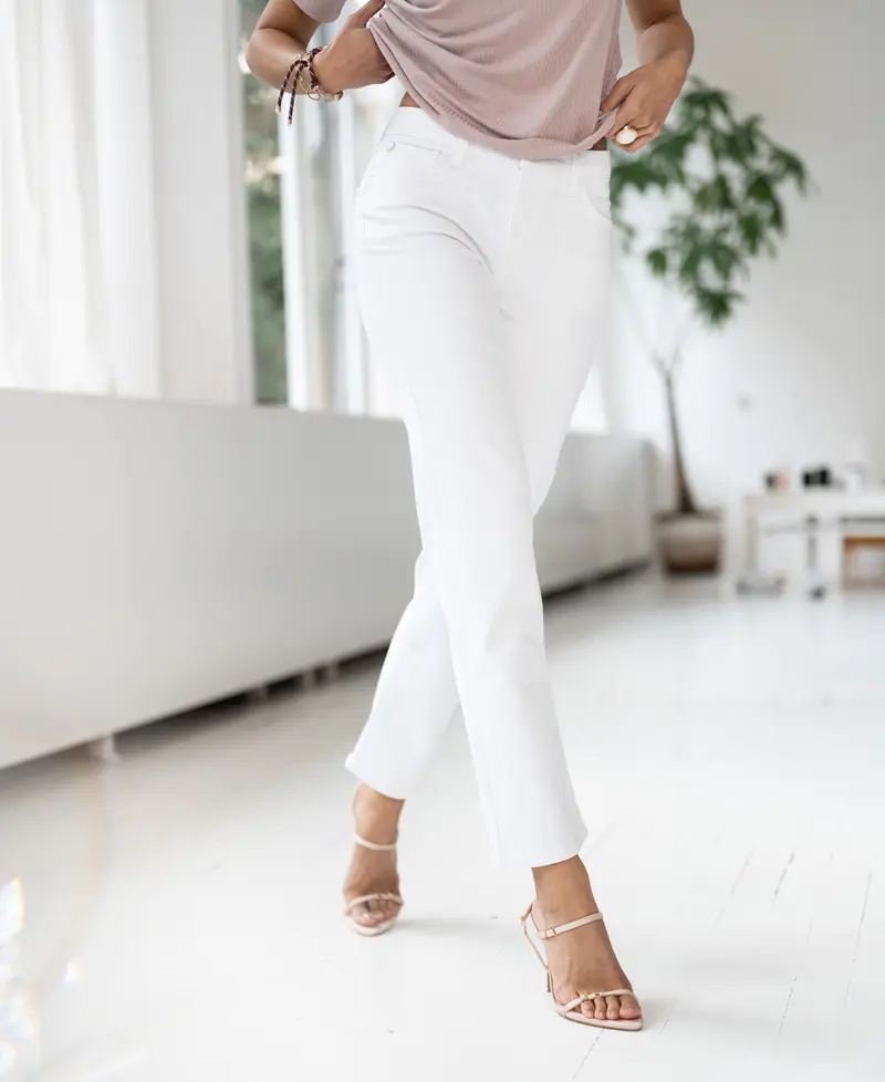 Cropped jeans LE GUY Wit