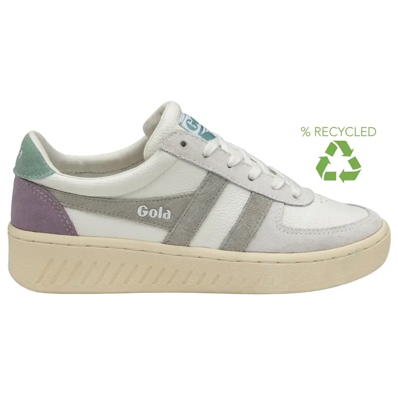 Dames sneaker | Gola grandslam trident white light grey green mist