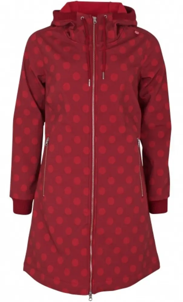 Danefae Danejane Softshell Dark Red/red dots