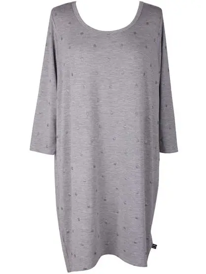 Danefae Molla Tunic Lt Heather Grey W Silver .