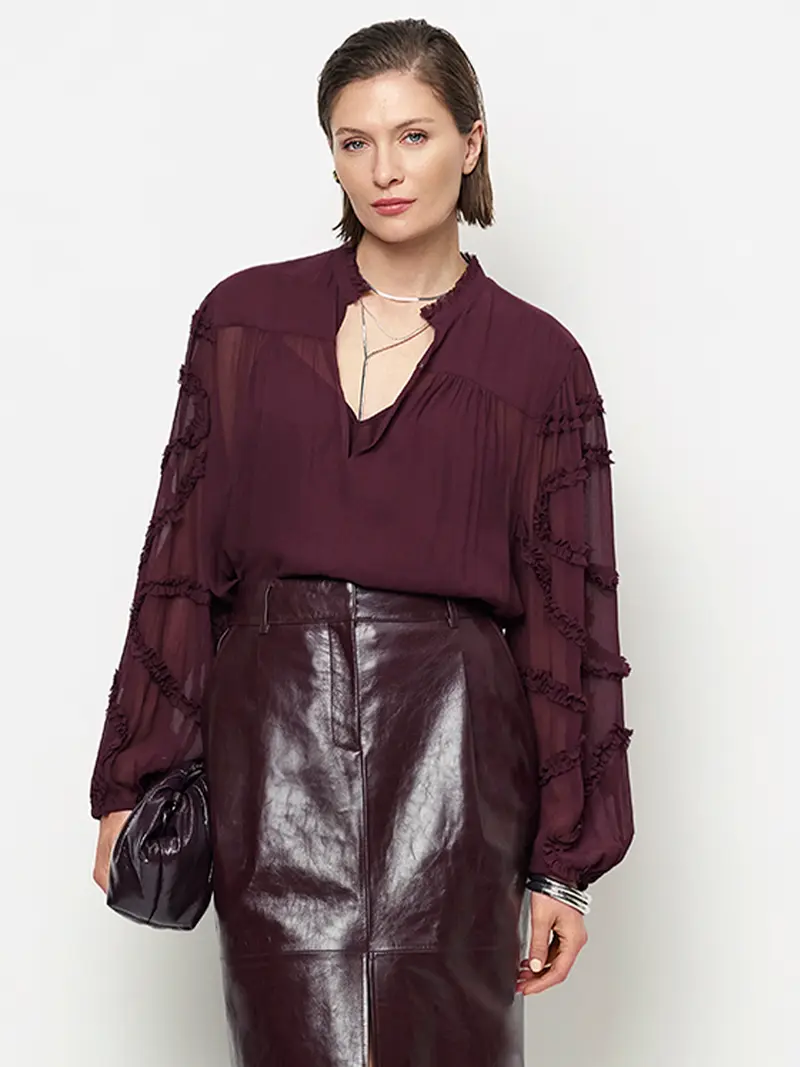 Dante6 Lara ruffle detail blouse
