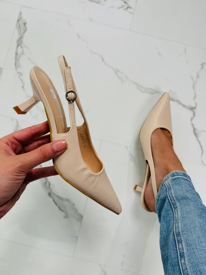 Date-Night Beige Heels