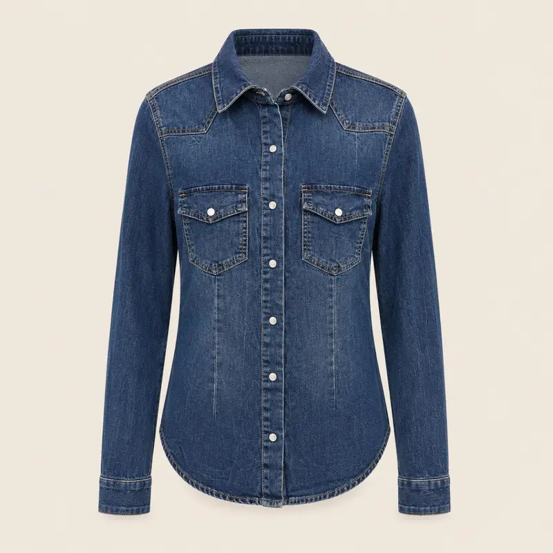 Denim blouse