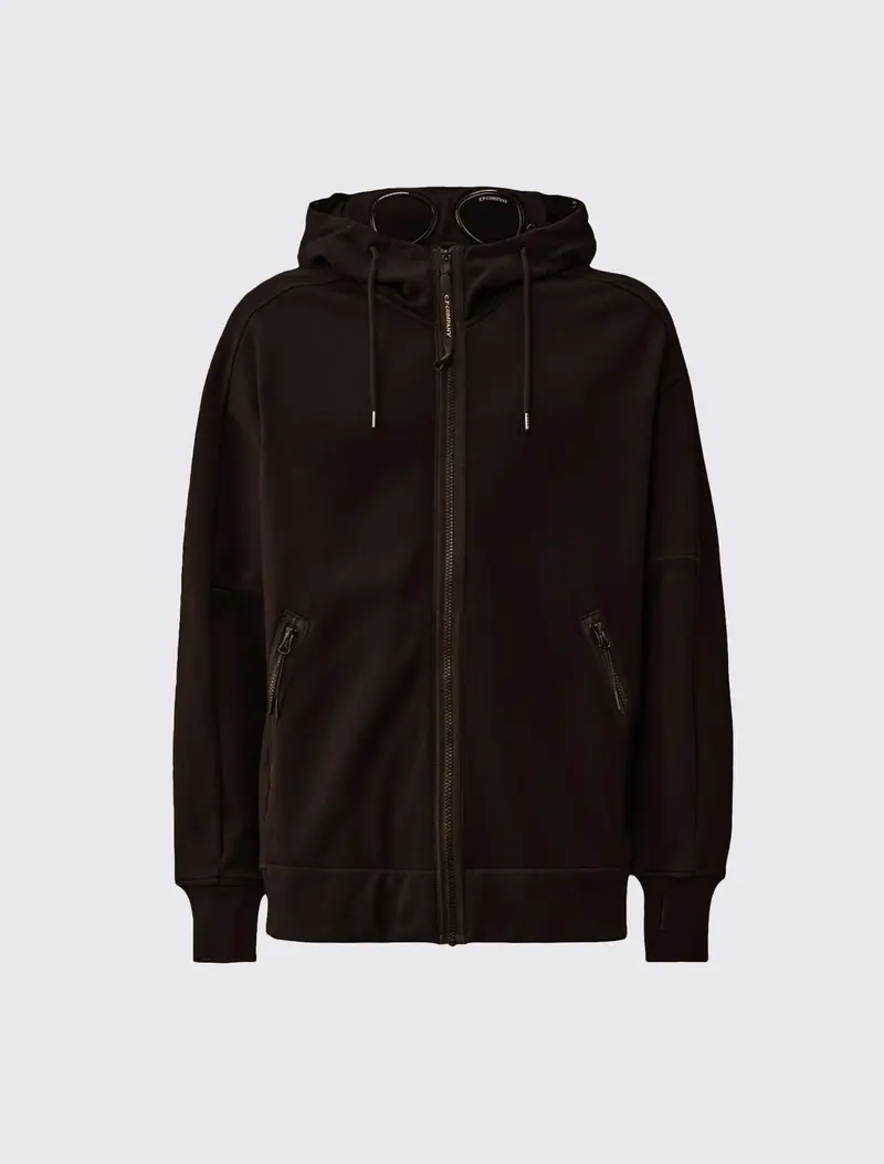 Diagonal Raised Fleece Goggle Sweatshirt