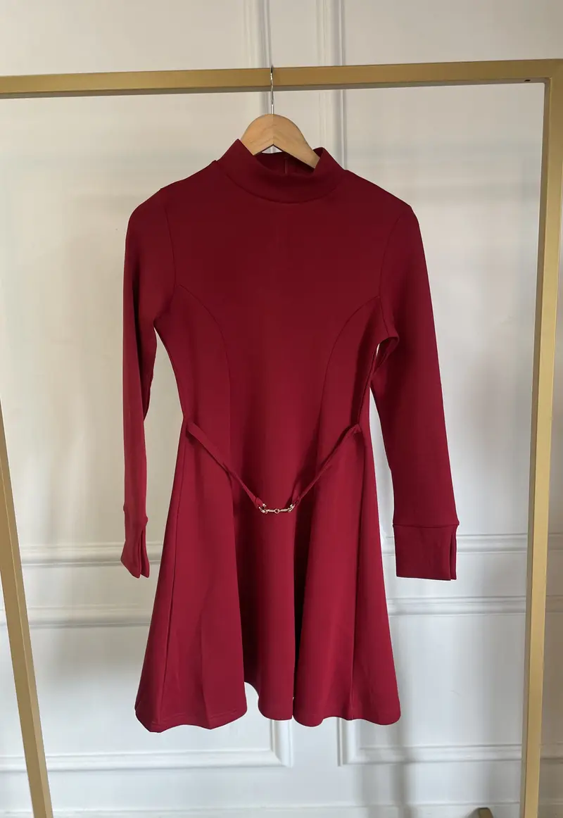 Dress a-line A-95198 Rood