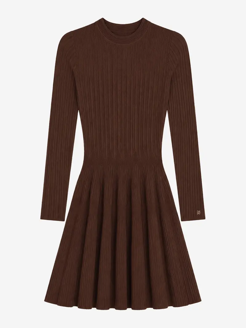 Dress aubrie N7-589 2605 Chocolate chip