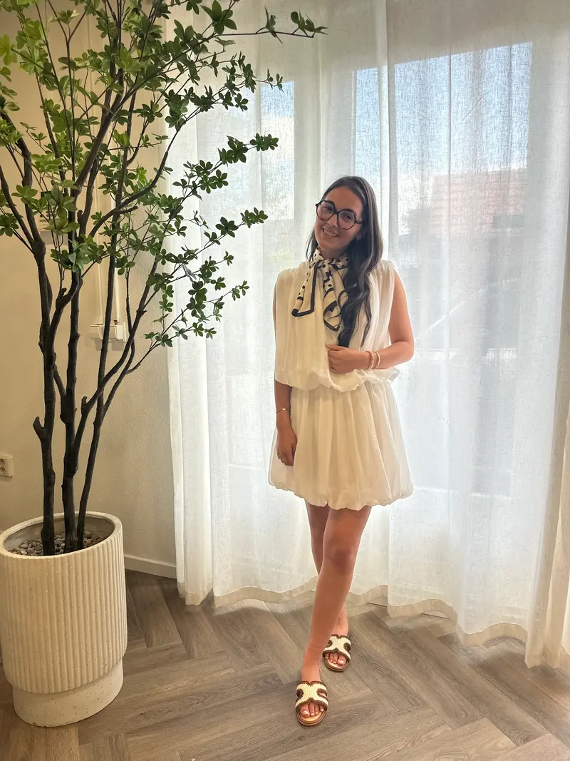 Dress ballon ST21117 Wit