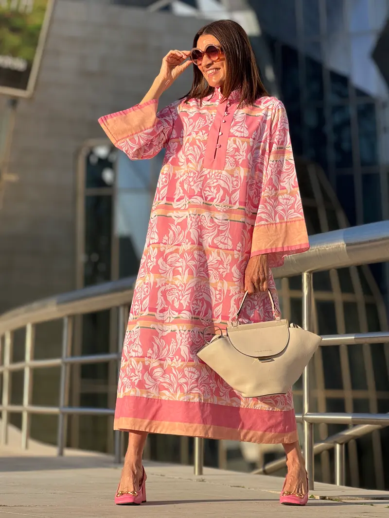 Dress Cassandra Print Pink