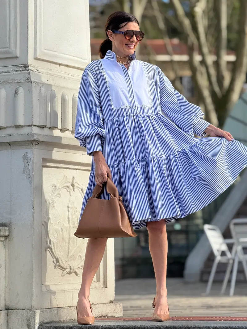 Dress Cecilia Stripe Blue