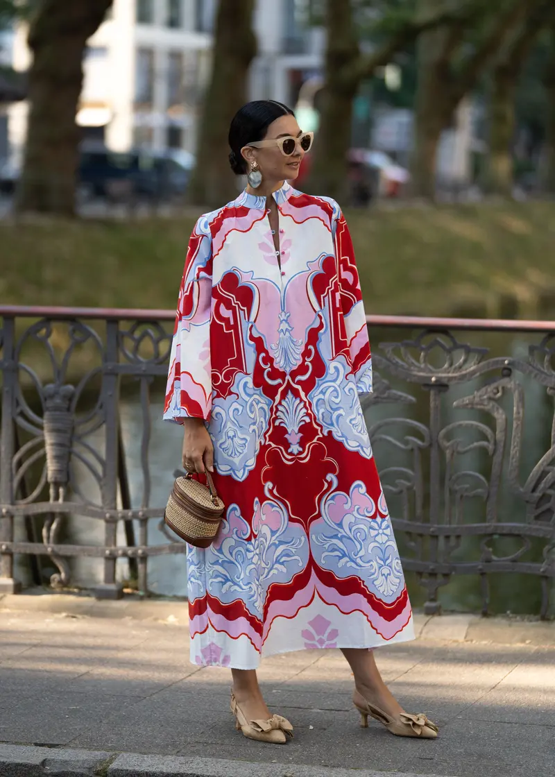 Dress Clarisse Print Red