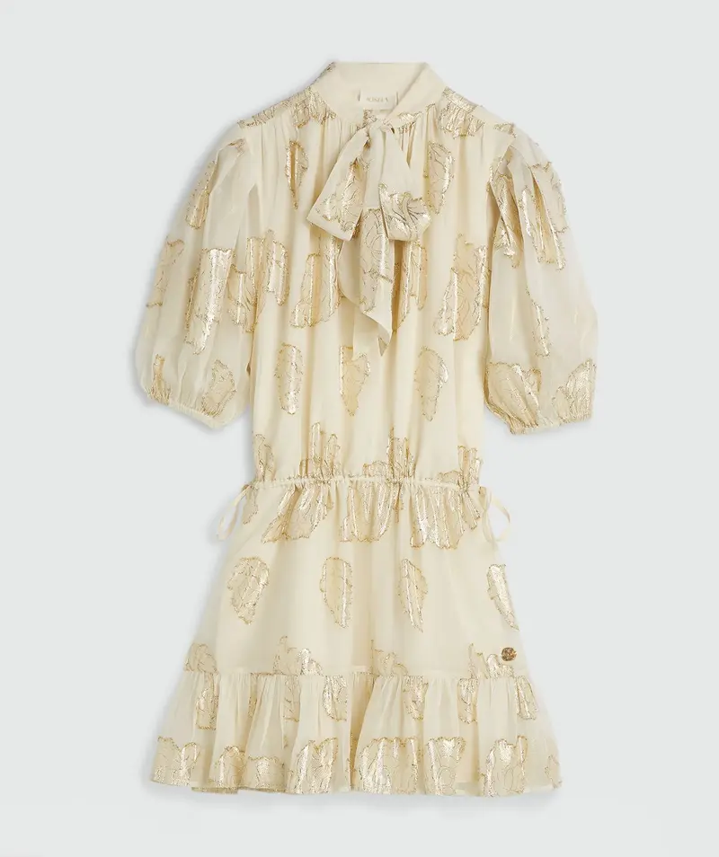 Dress fiore JV-2604-0407 Creme white