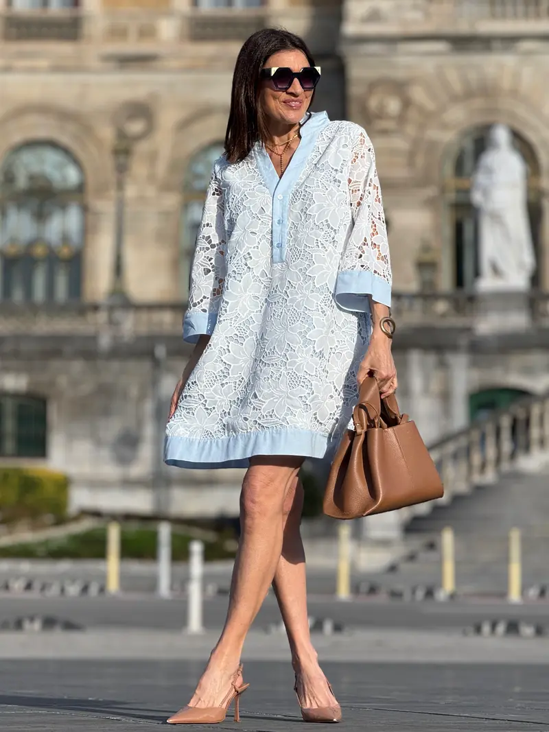 Dress Irene Lace Light Blue