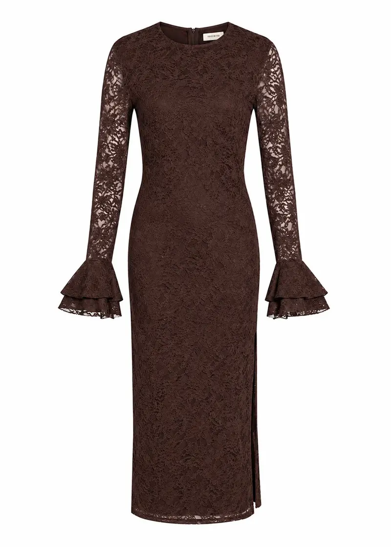 Dress lace Daisy Dark chocolade