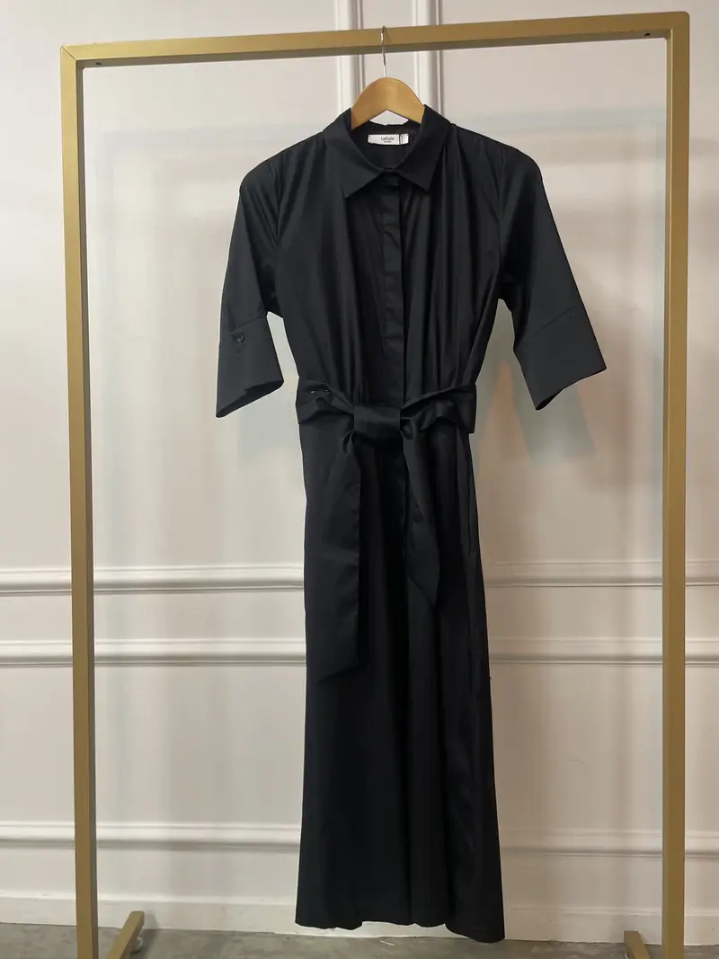 Dress open-collar LC.10 Black