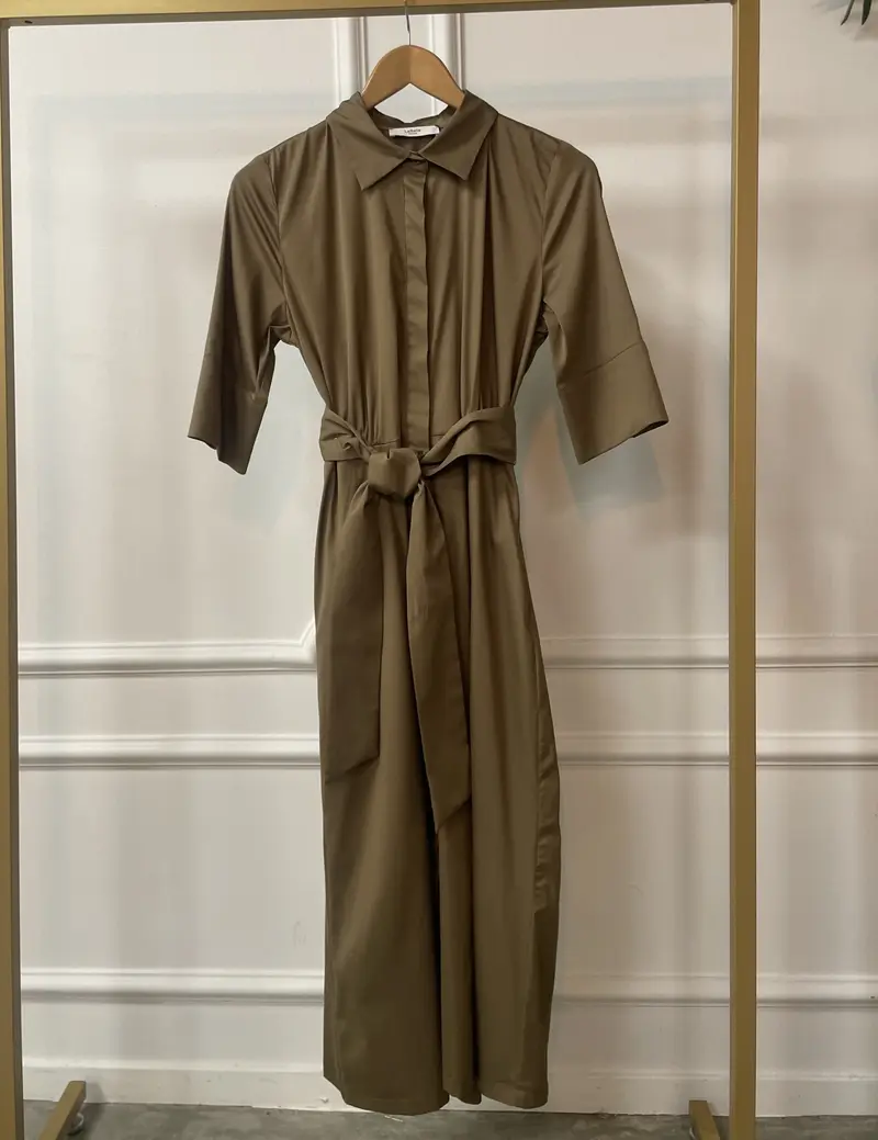 Dress open-collar LC.10 Taupe