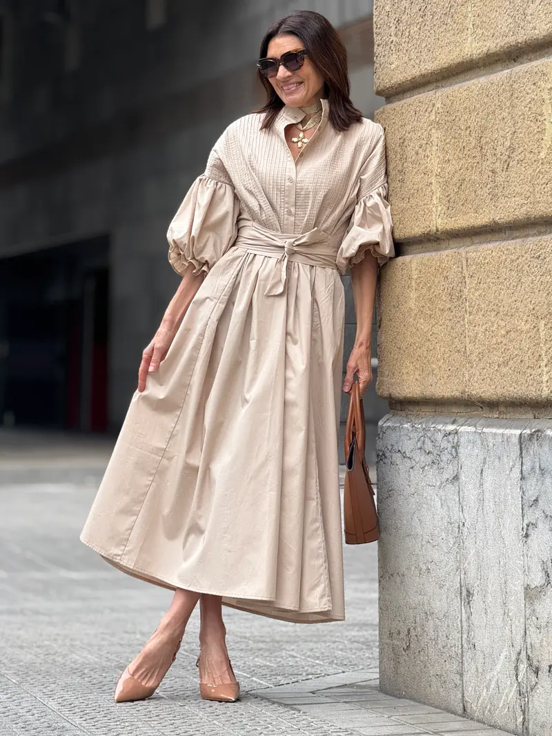 Dress Phoebe Beige