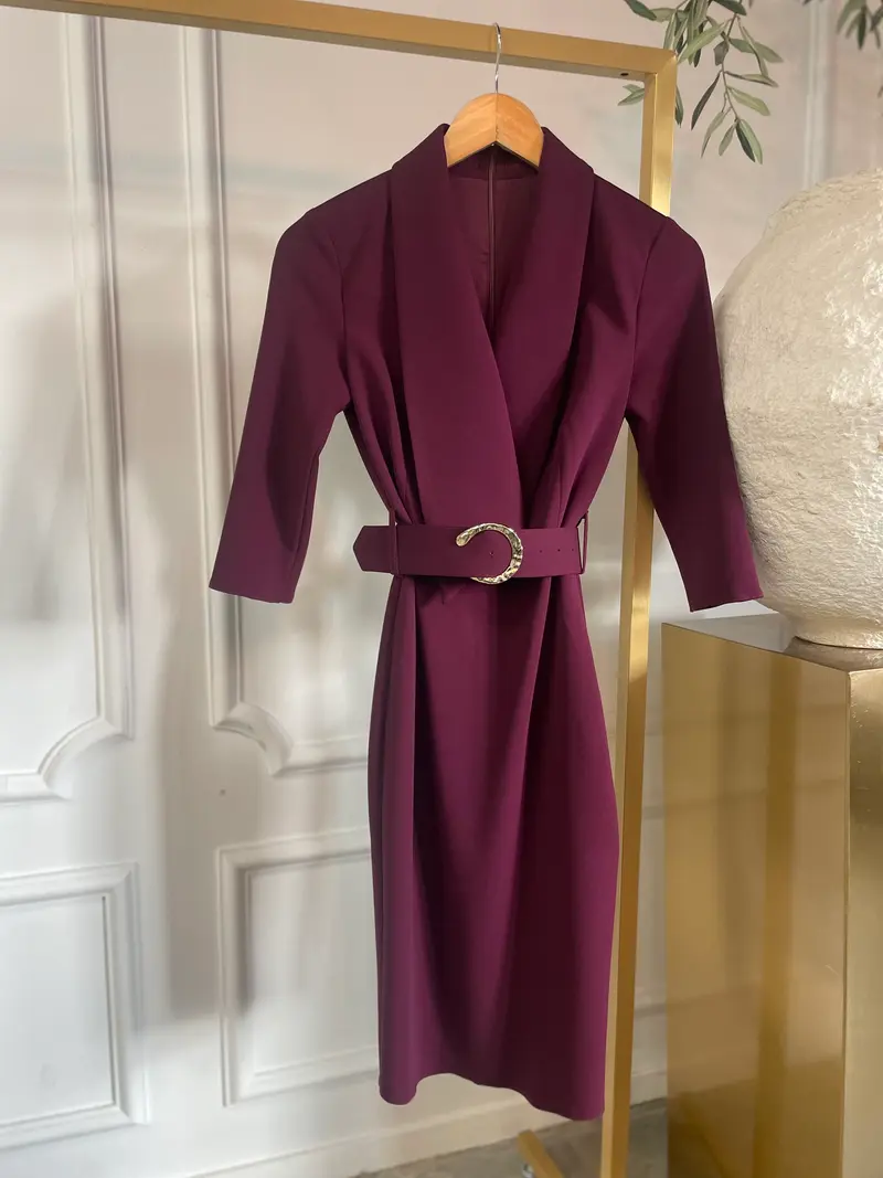 Dress rewi abito CFC0126777003 Bordeaux rosso