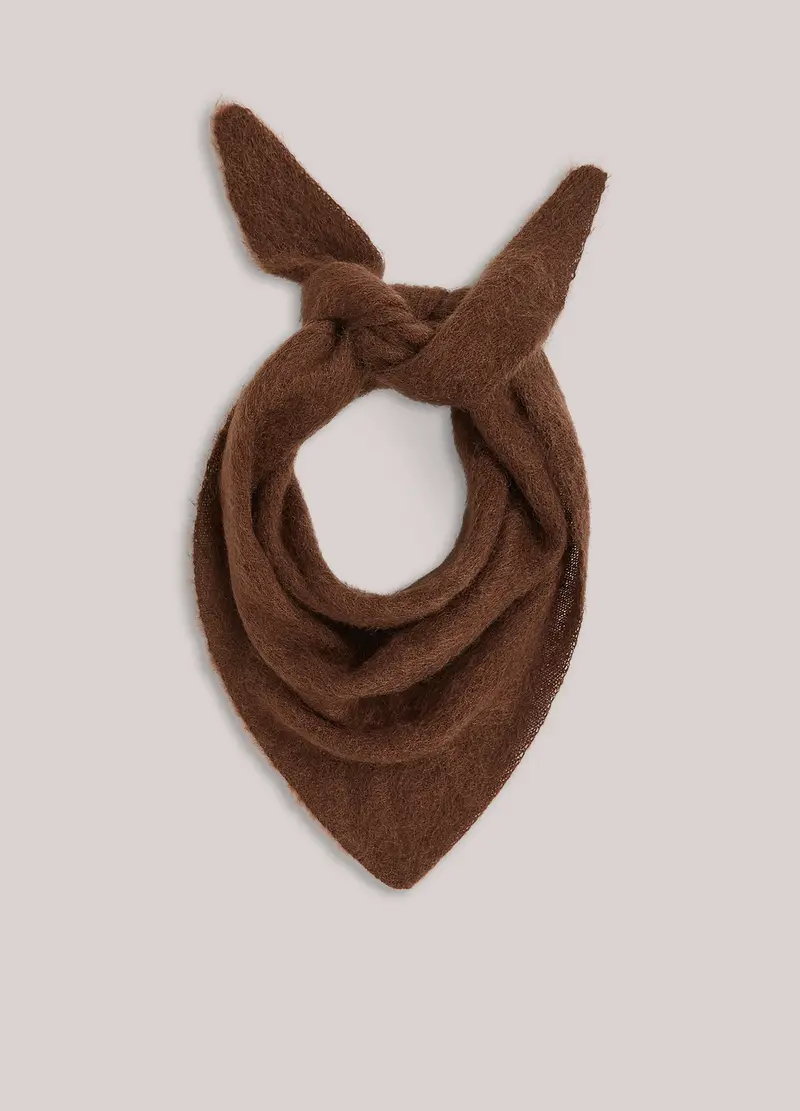 Driehoekige sjaal mohair