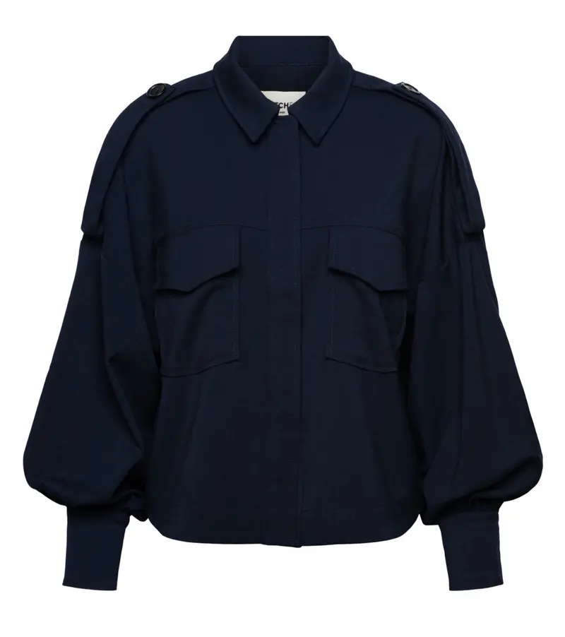 Dutchess Boxy Blouse Navy