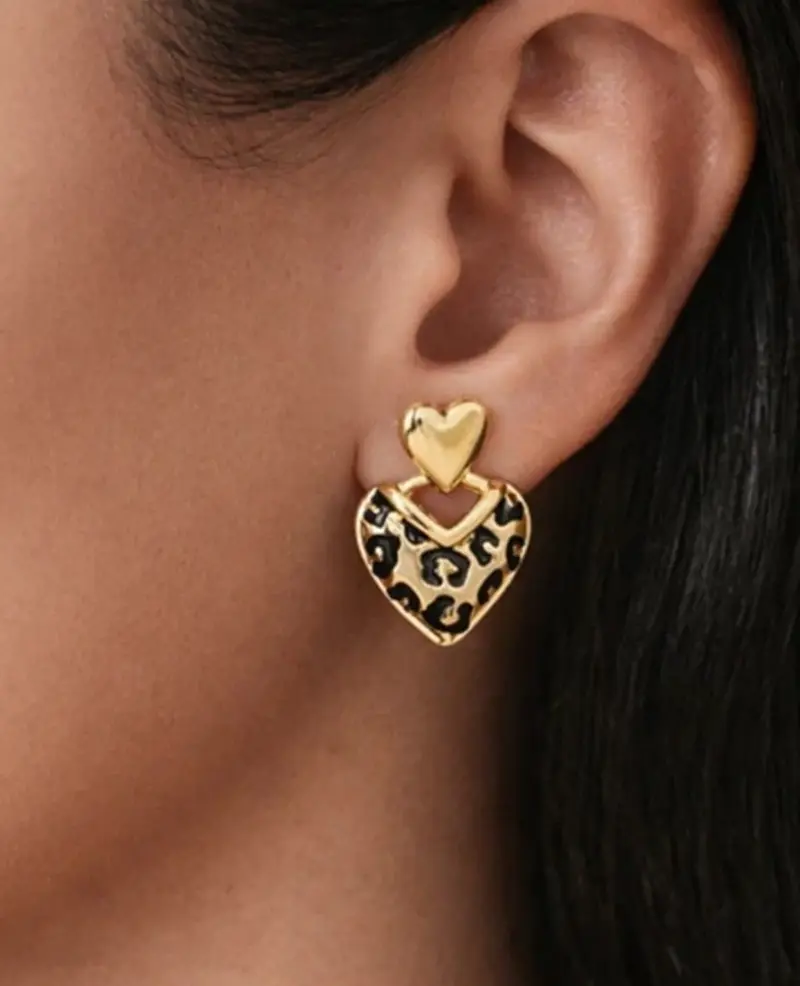 Earrings | Goud / Zwart