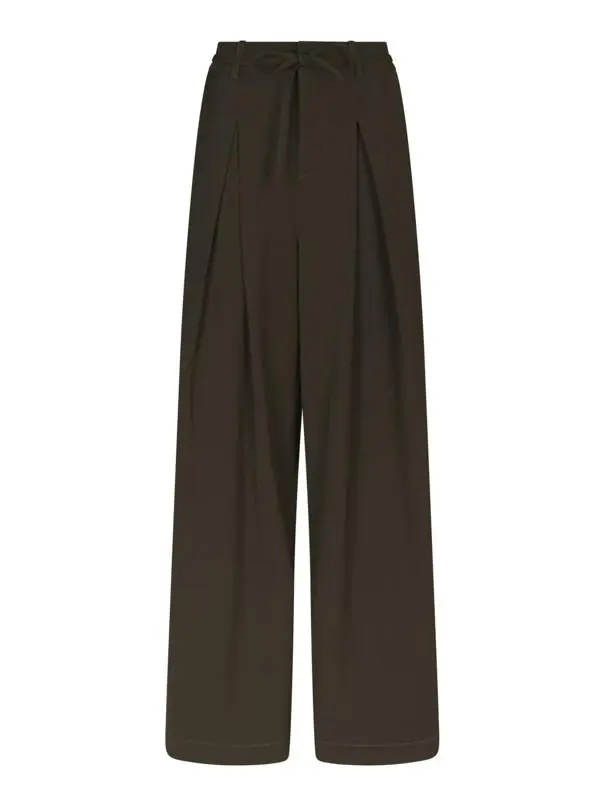 Eddina woven pants dark brown
