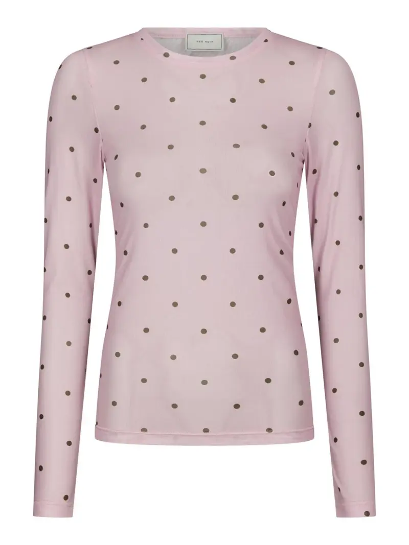 Ella space dot blouse pink