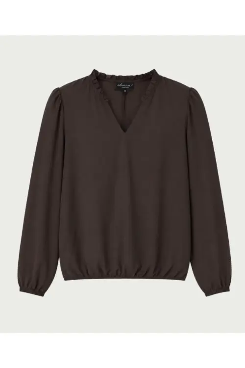 Elvira blouse ava bruin