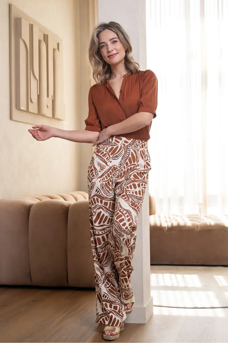 Elvira broek cacao bruin