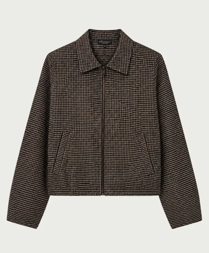 Elvira Casuals-Jacket Kaylee-Dark Coffee Check