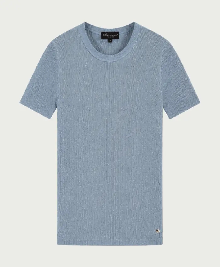 Elvira Casuals-Top Virelora-Smokey Blue