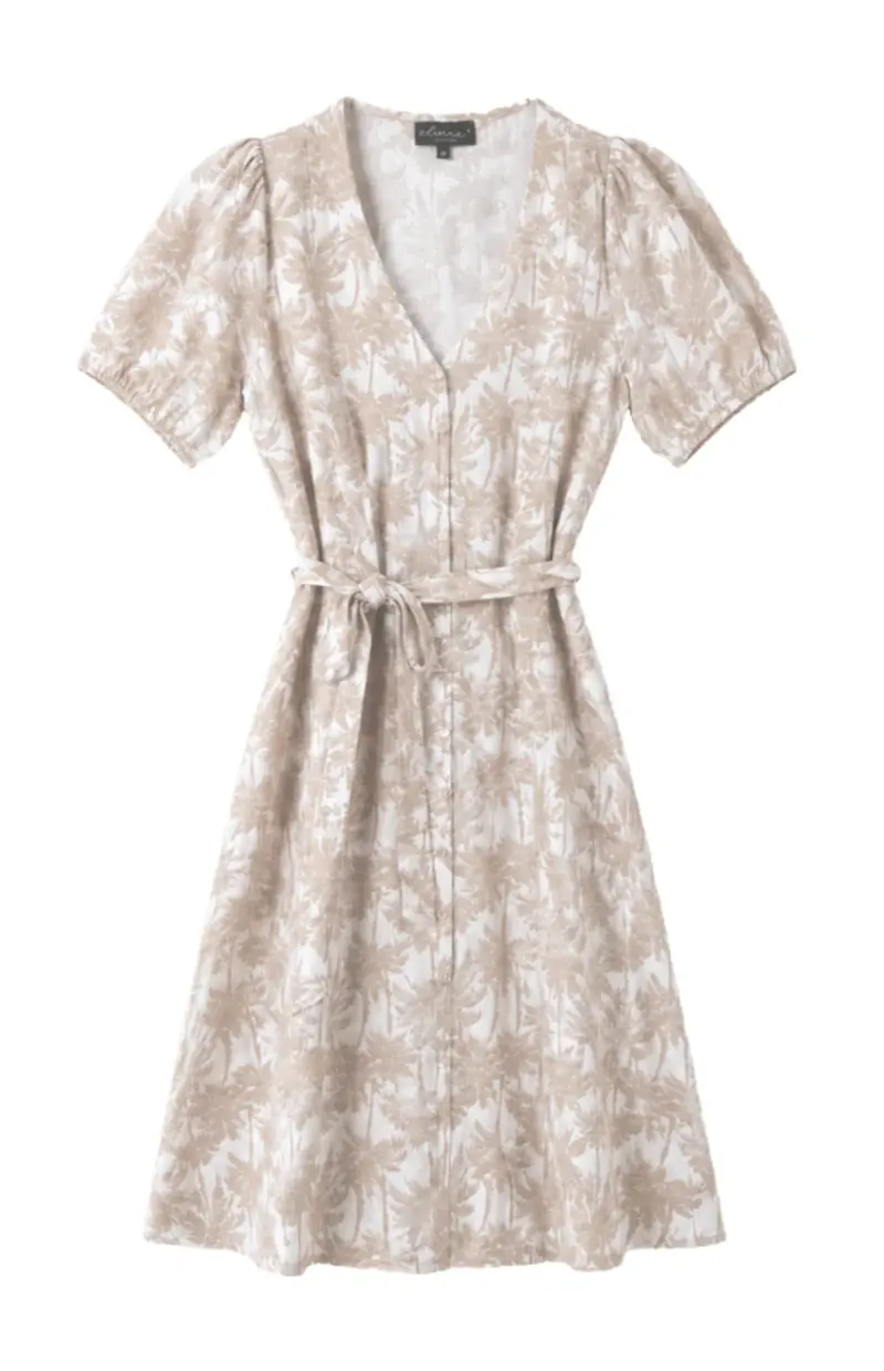 Elvira jurk soleo beige