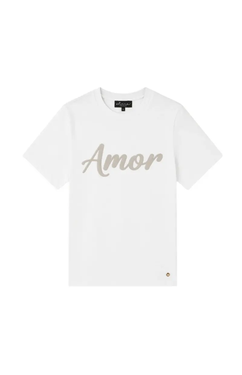 Elvira t-shirt amor off white